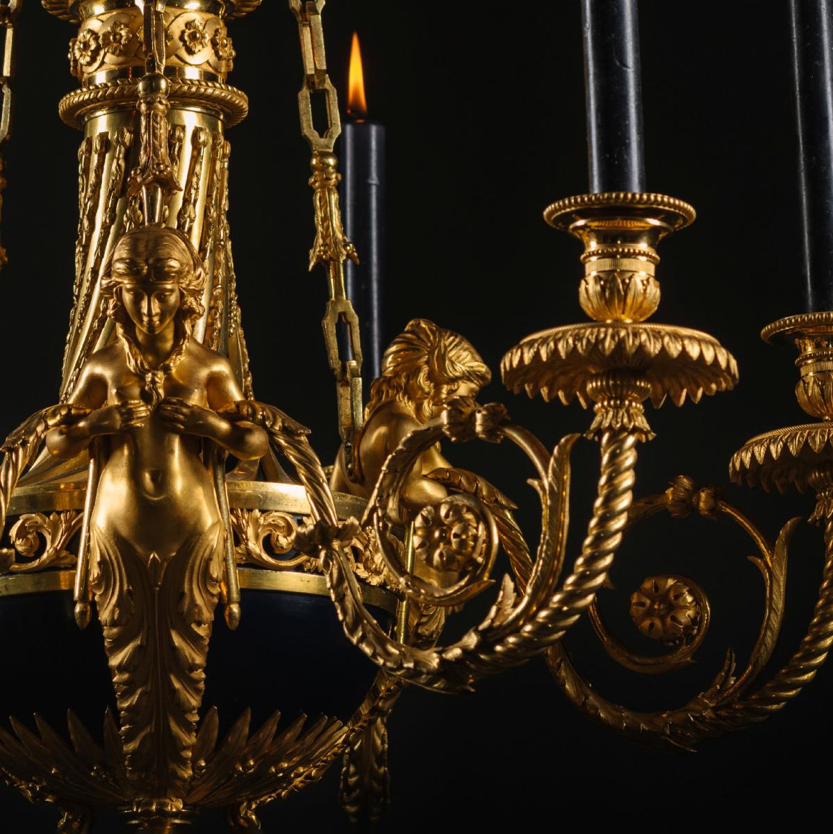 Louis XVI Style Six-Light Chandelier