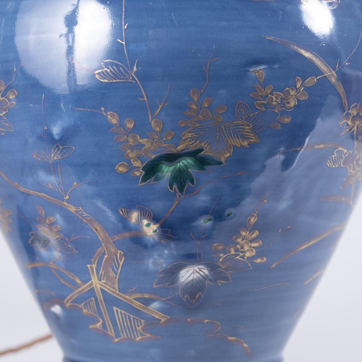 17th Century Japanese Arita Powder Blue Vases