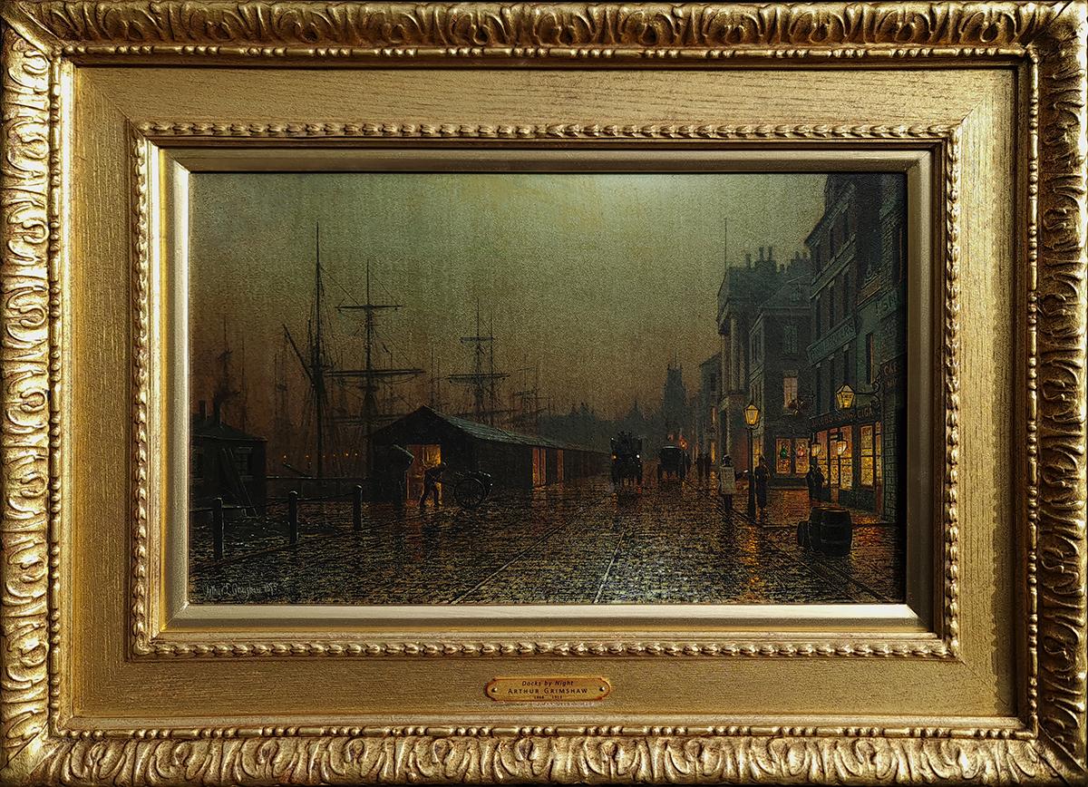 Arthur Edmund Grimshaw (British 1864-1913) 'Docks by Night'