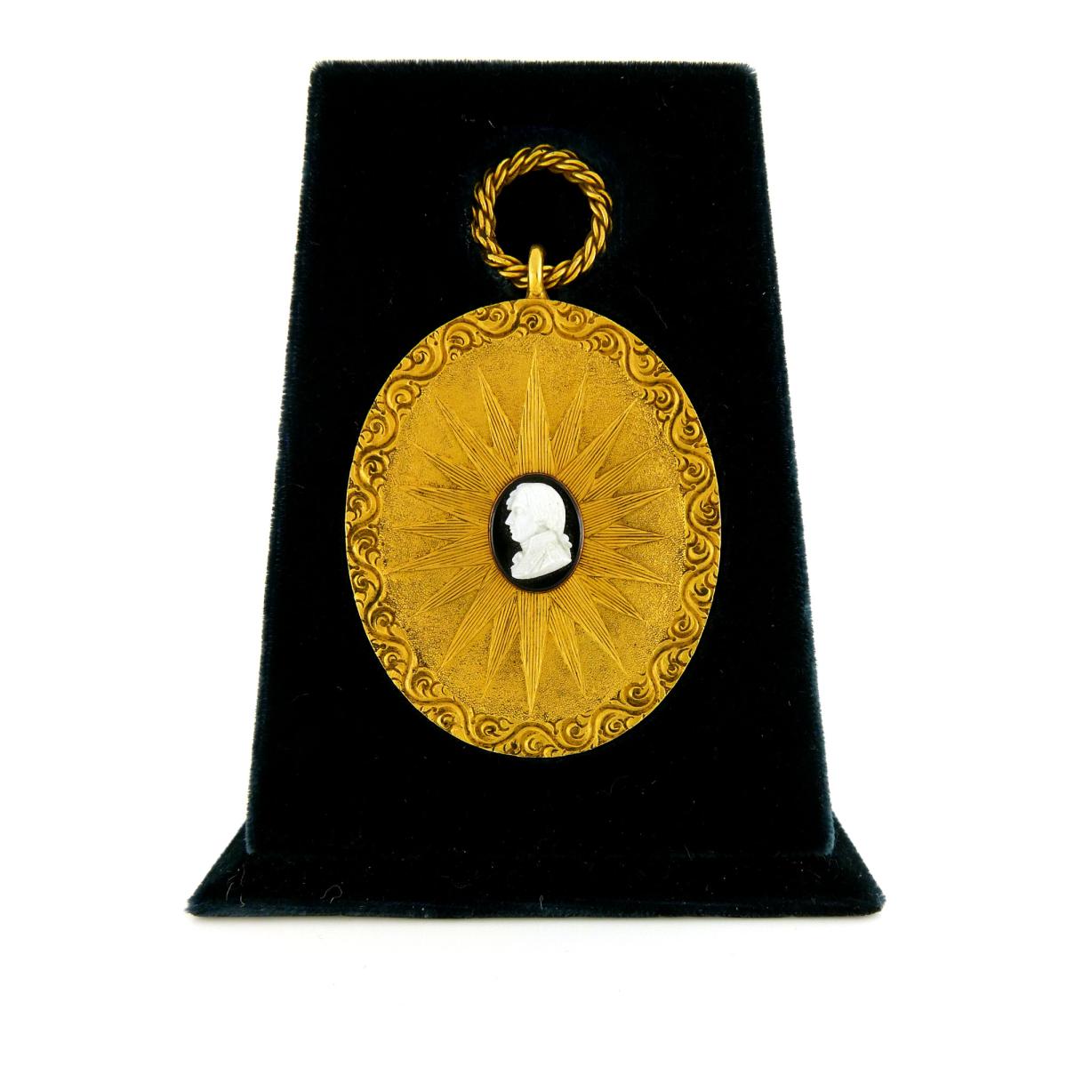 An Admiral Lord Nelson Ormolu Mounted Tassie Cameo, 1810