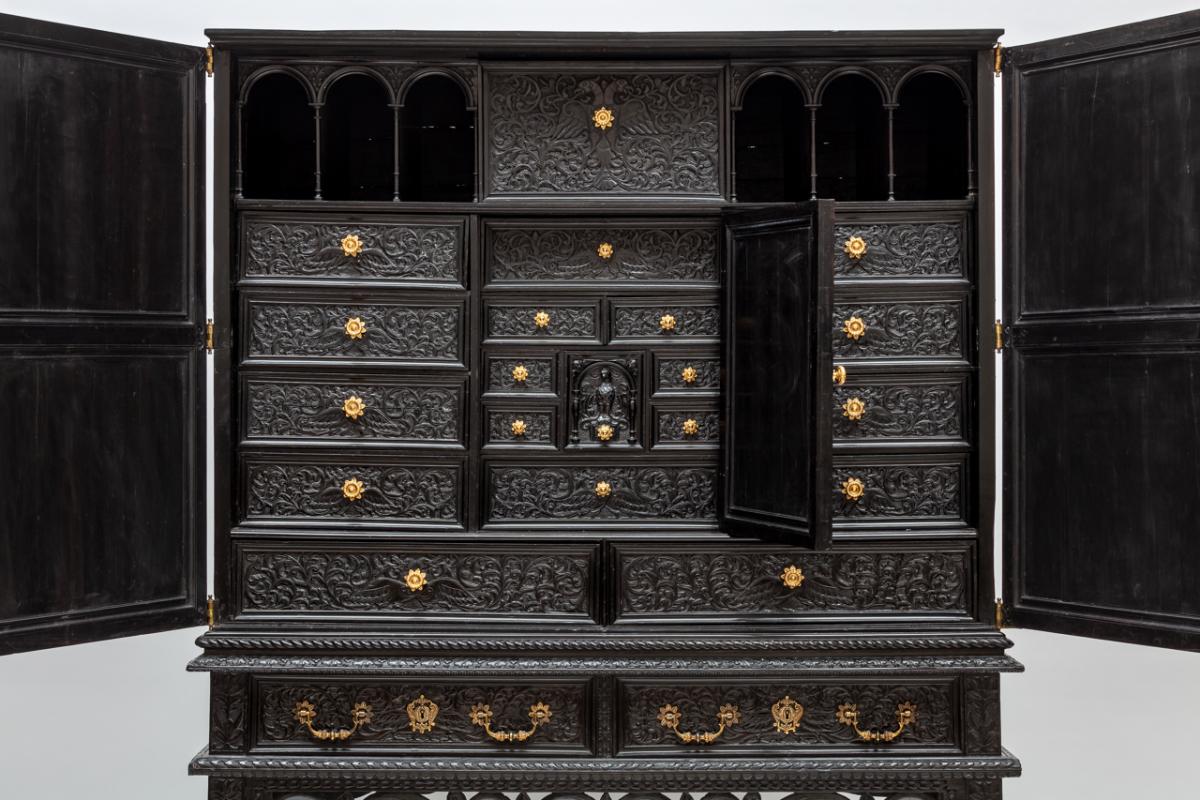 A Coromandel Cabinet on a Stand