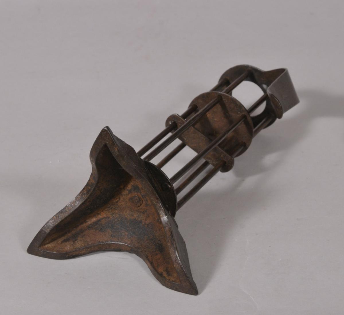 S/5525 Antique Early 19th Century Stable Candle Holder
