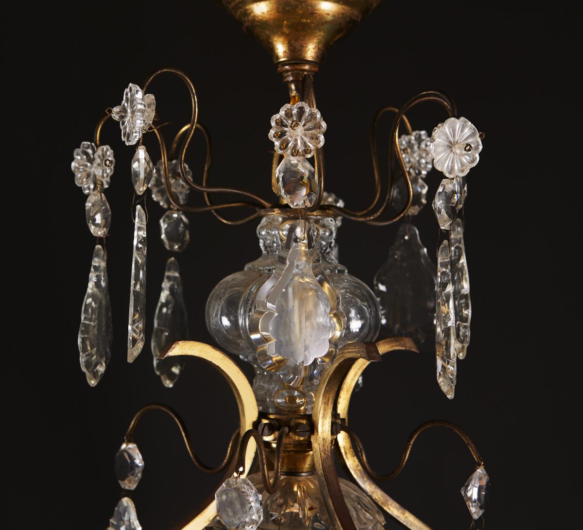 A 19th Century Cut Glass Chandelier