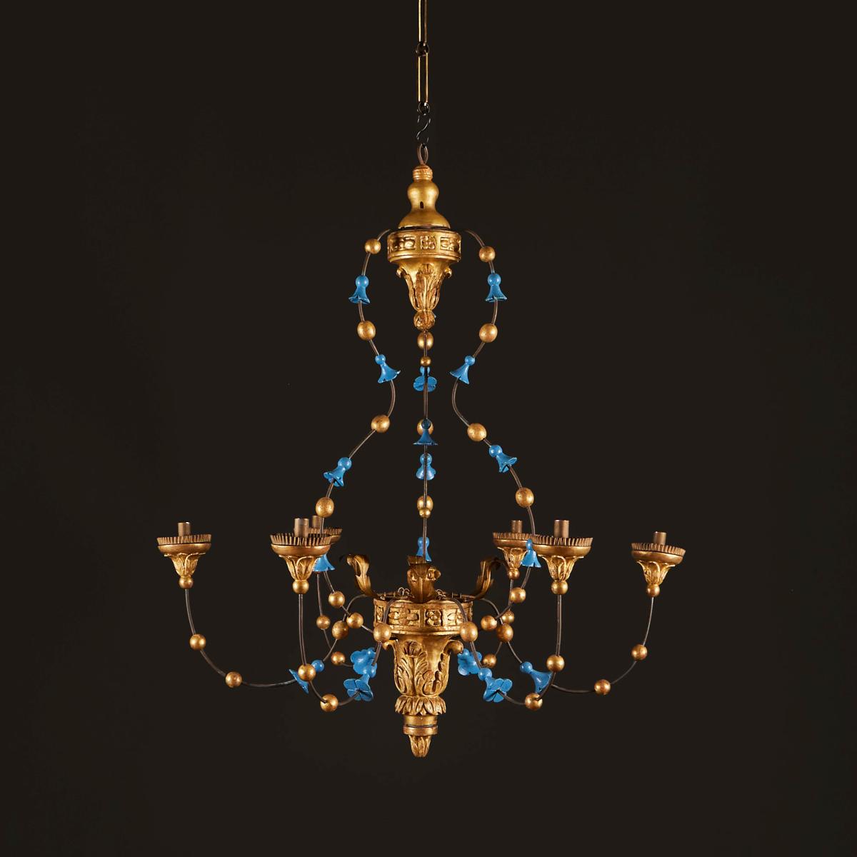 A Late 18th Century Giltwood Chandelier