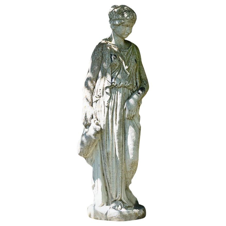 Vintage Stone Statue of Amphictyonis