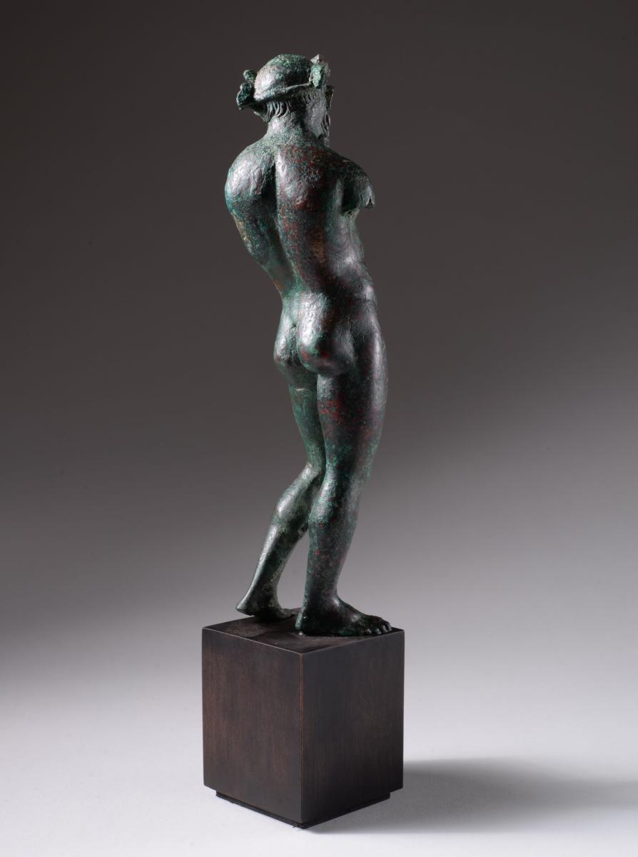 Hellenistic Bronze Statuette of Satyr