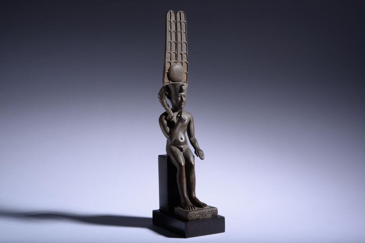 Egyptian Bronze Statue of Harpocrates