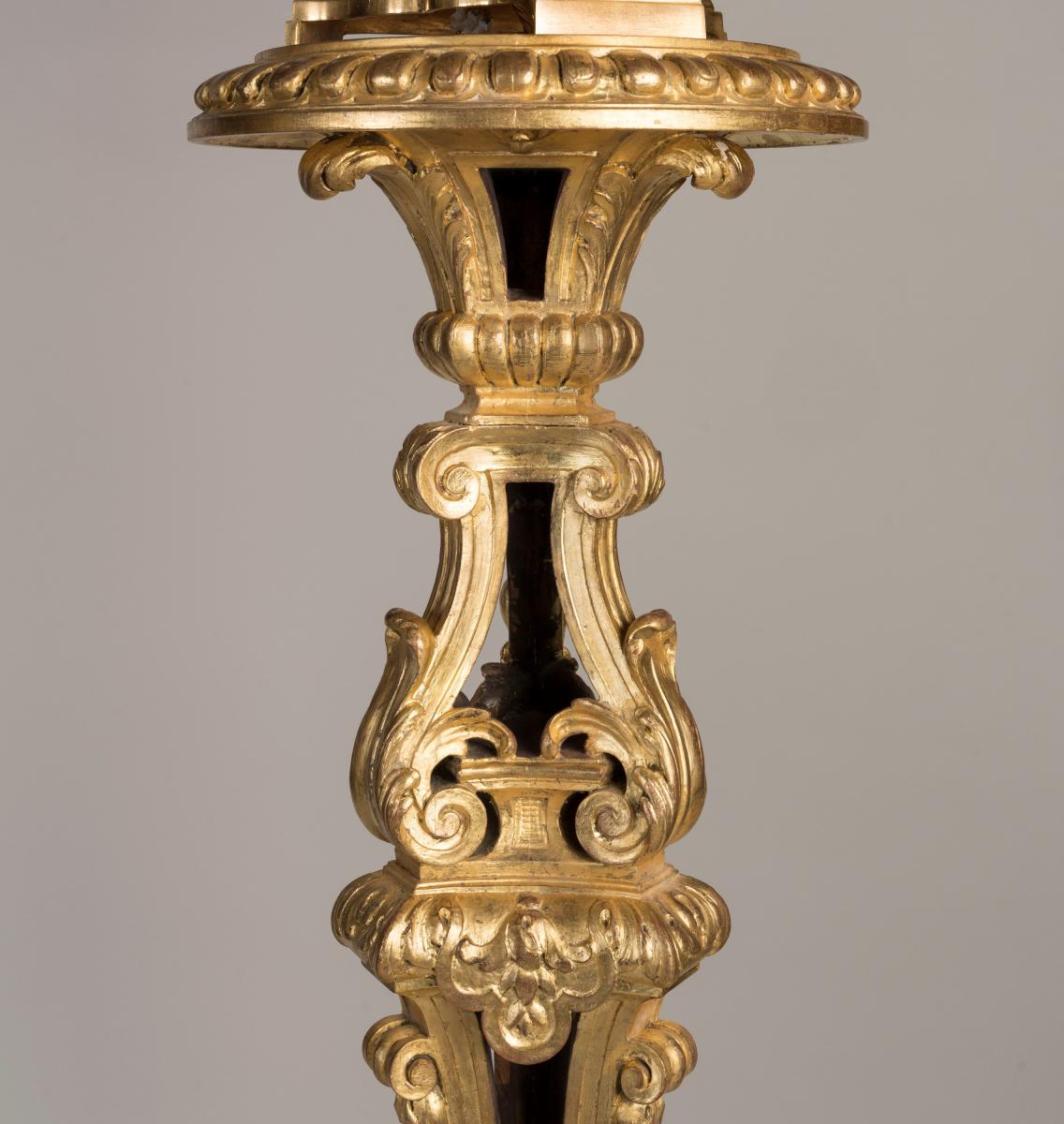 Giltwood Carved Torchères