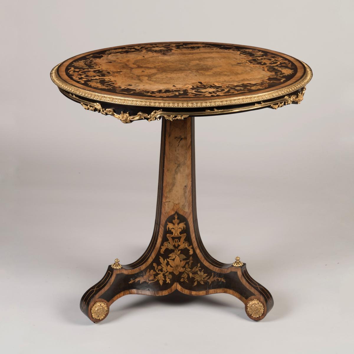 Marquetry Inlaid Table In the manner of Gillows