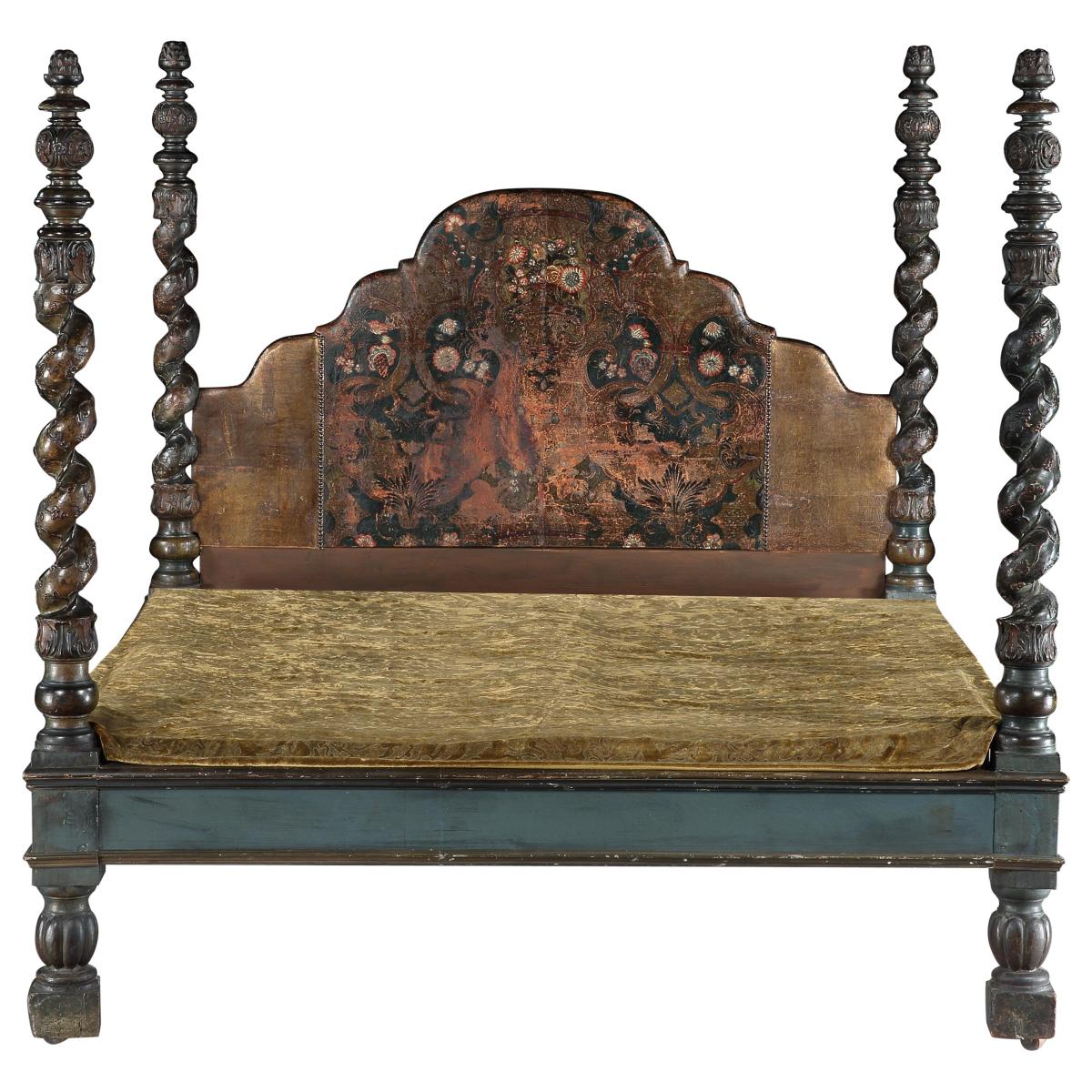 Early 18th Century Spanish Demi-Tester Bed