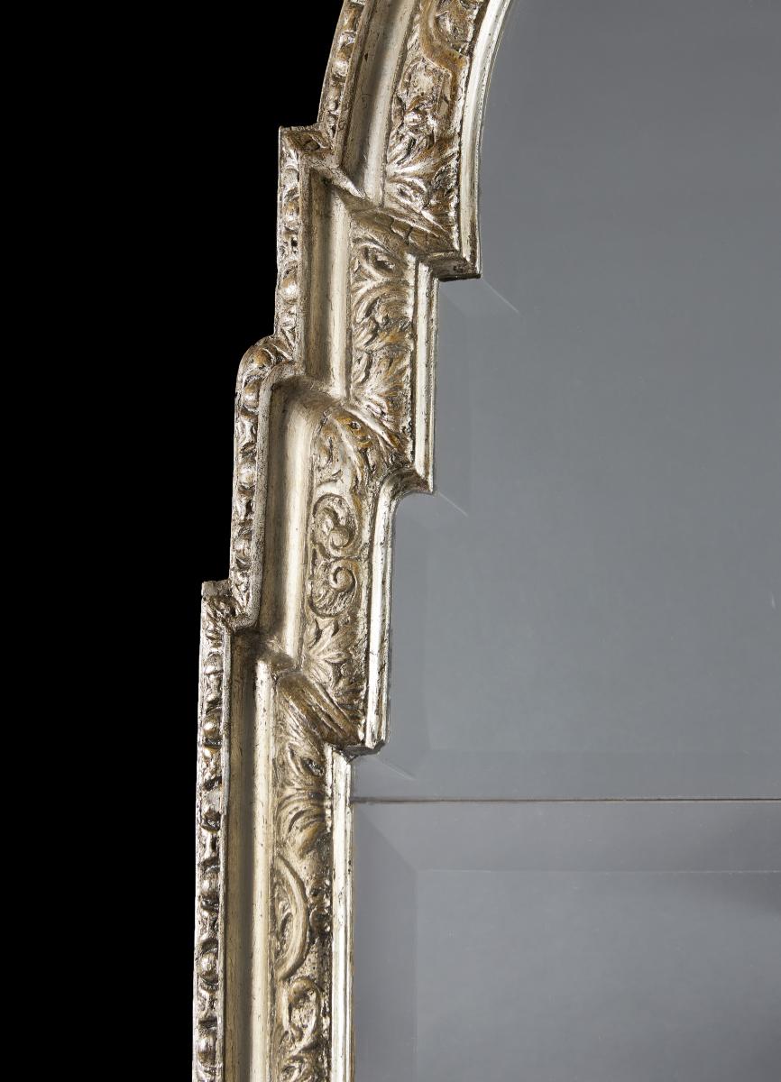 A Fine Late 18th Century Silver Gilt Pier Glass