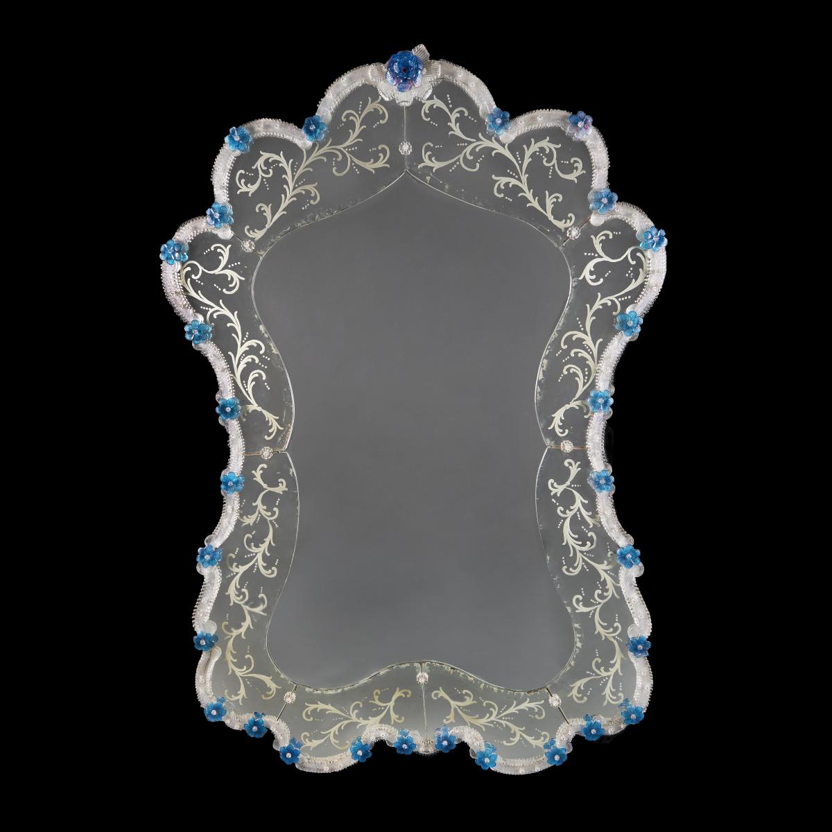 Exceptional Murano Glass Mirror