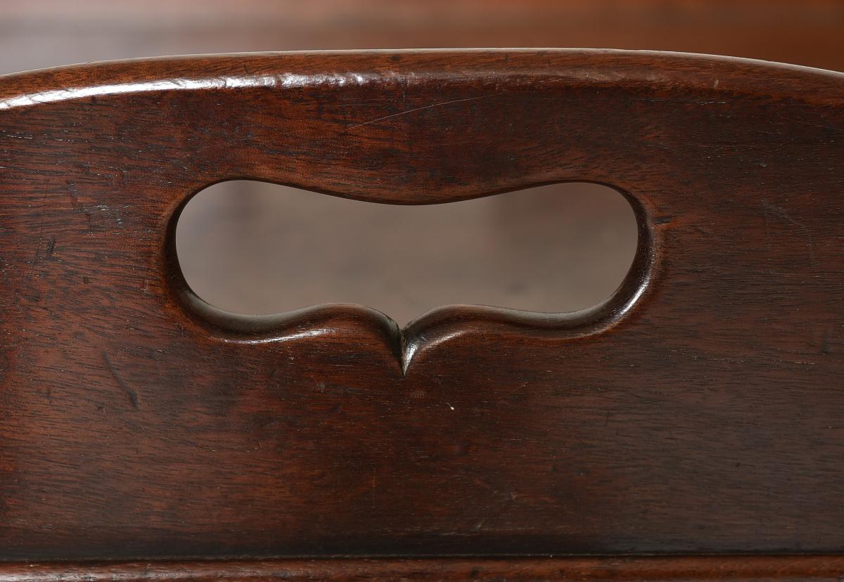 Georgian mahogany tray on stand