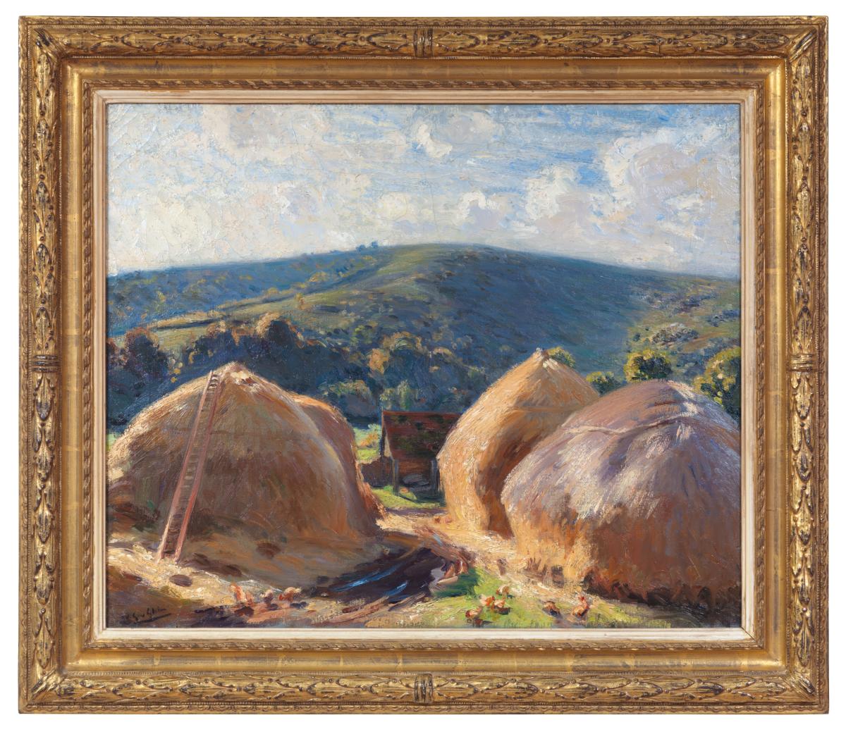 Haystacks at West Burton, Wilfrid Gabriel De Glehn