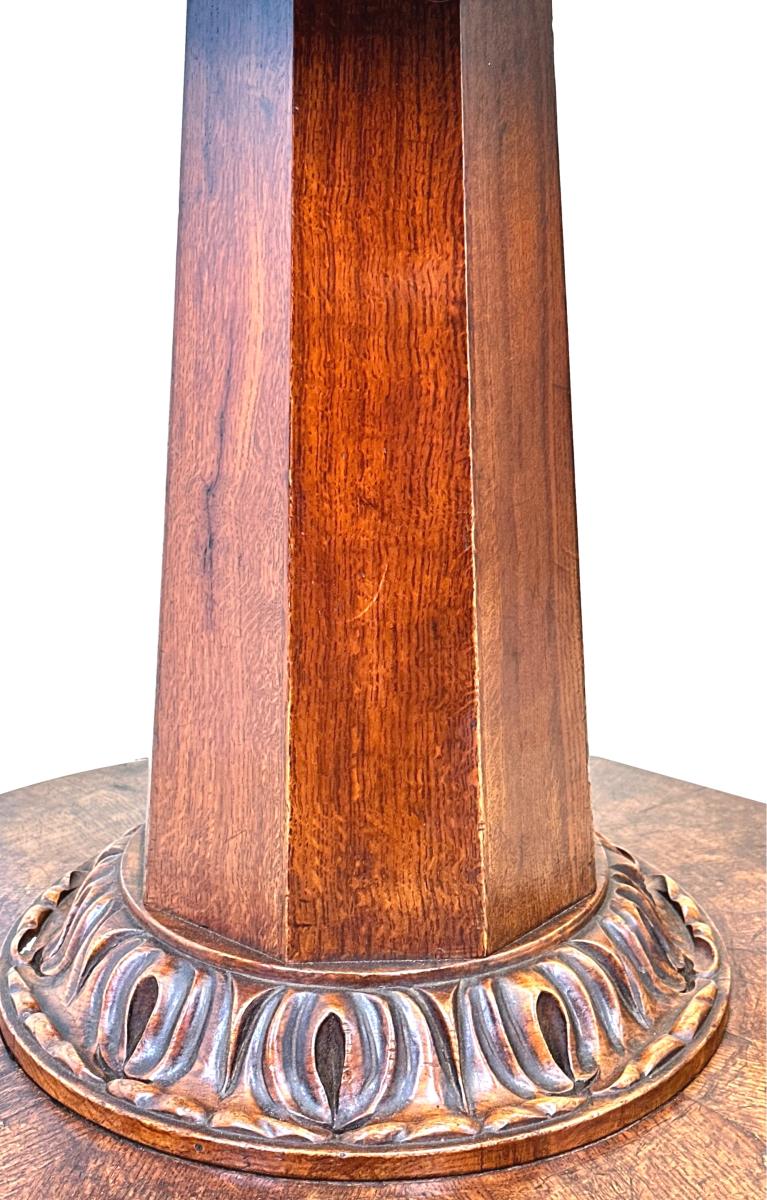 19th Century Burr Oak Centre Table