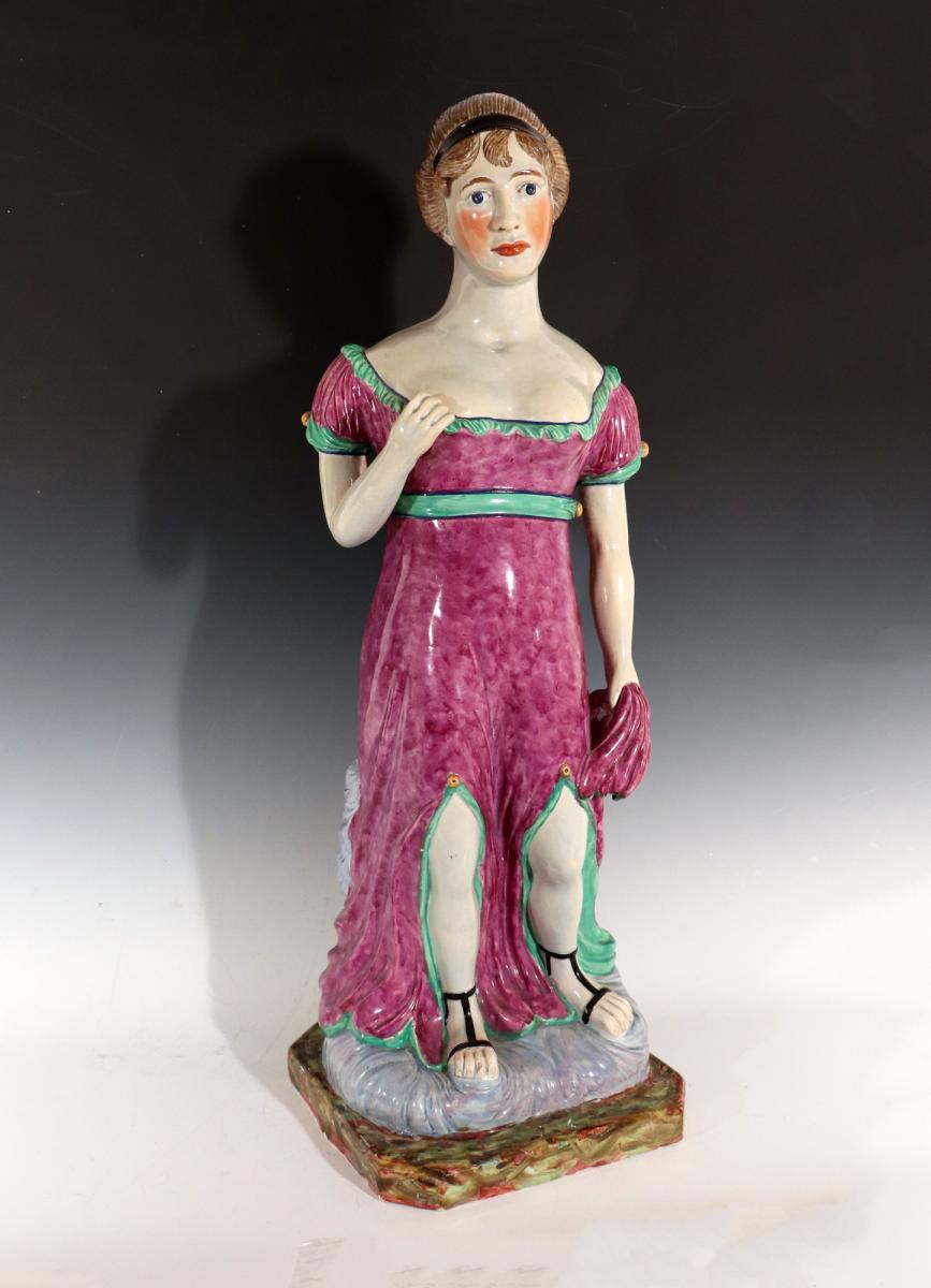 Massive Staffordshire Pearlware Pottery Figure of Venus, Circa 1810