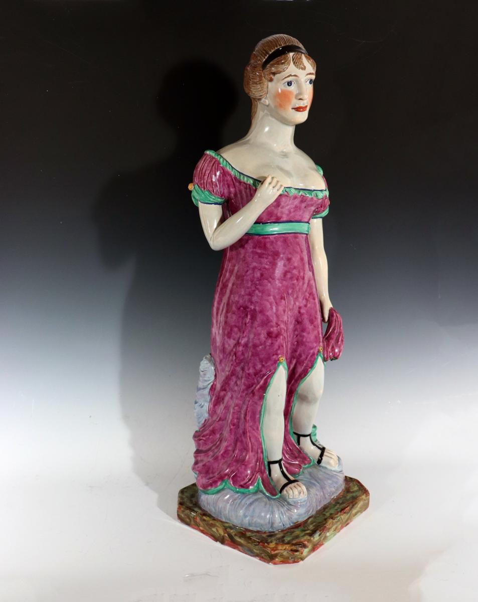 Massive Staffordshire Pearlware Pottery Figure of Venus, Circa 1810