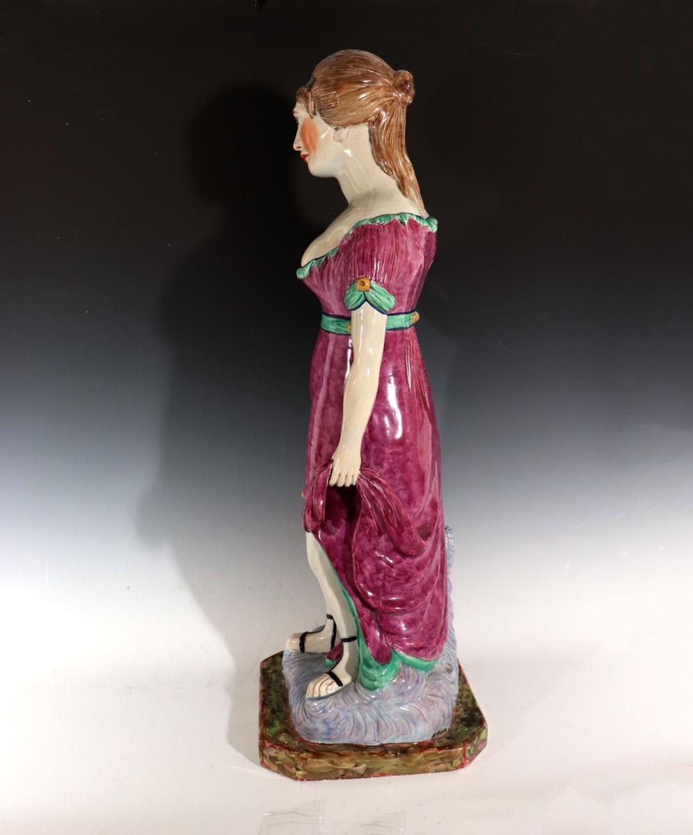 Massive Staffordshire Pearlware Pottery Figure of Venus, Circa 1810