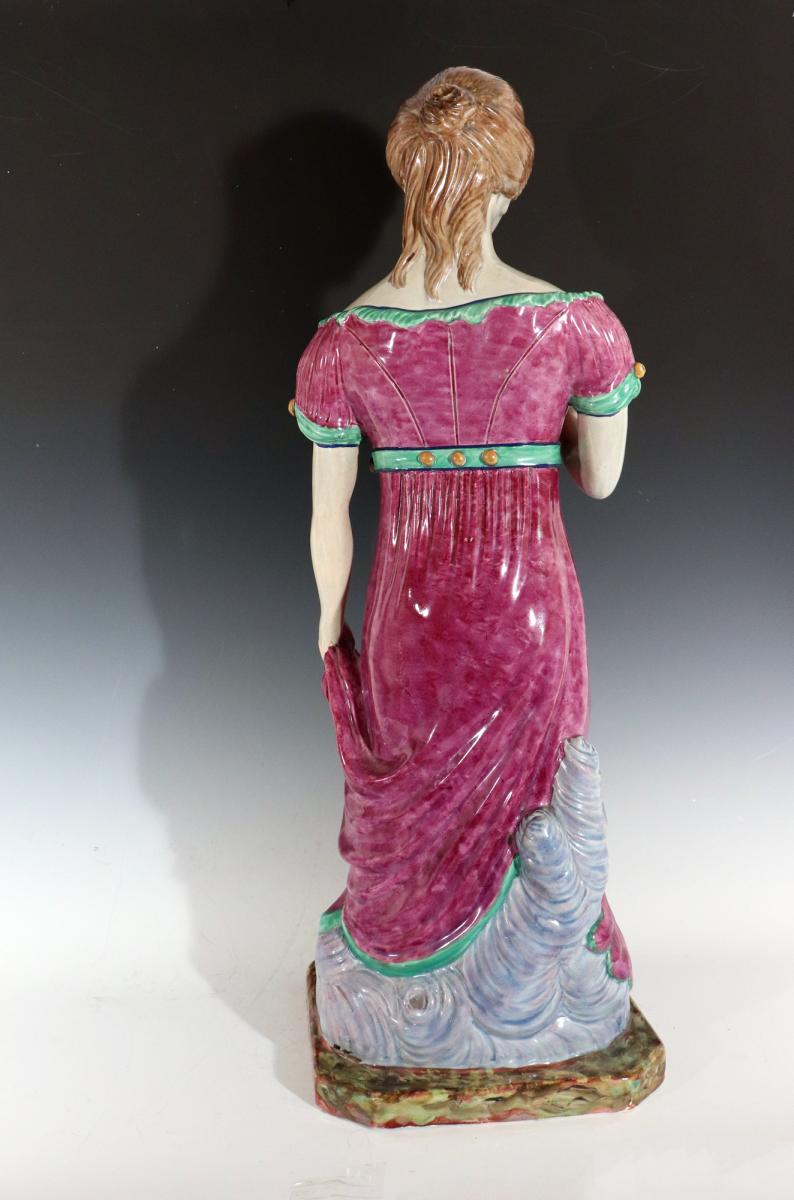 Massive Staffordshire Pearlware Pottery Figure of Venus, Circa 1810