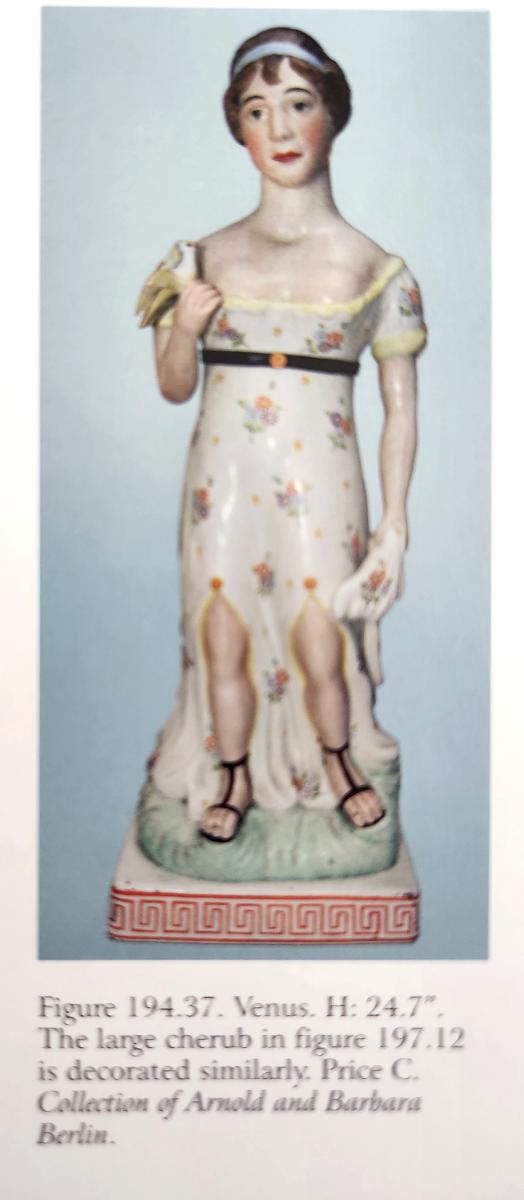Massive Staffordshire Pearlware Pottery Figure of Venus, Circa 1810