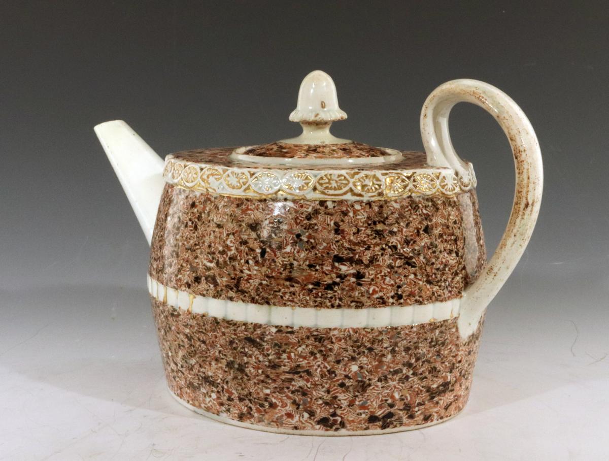 Staffordshire Pearlware Teapot