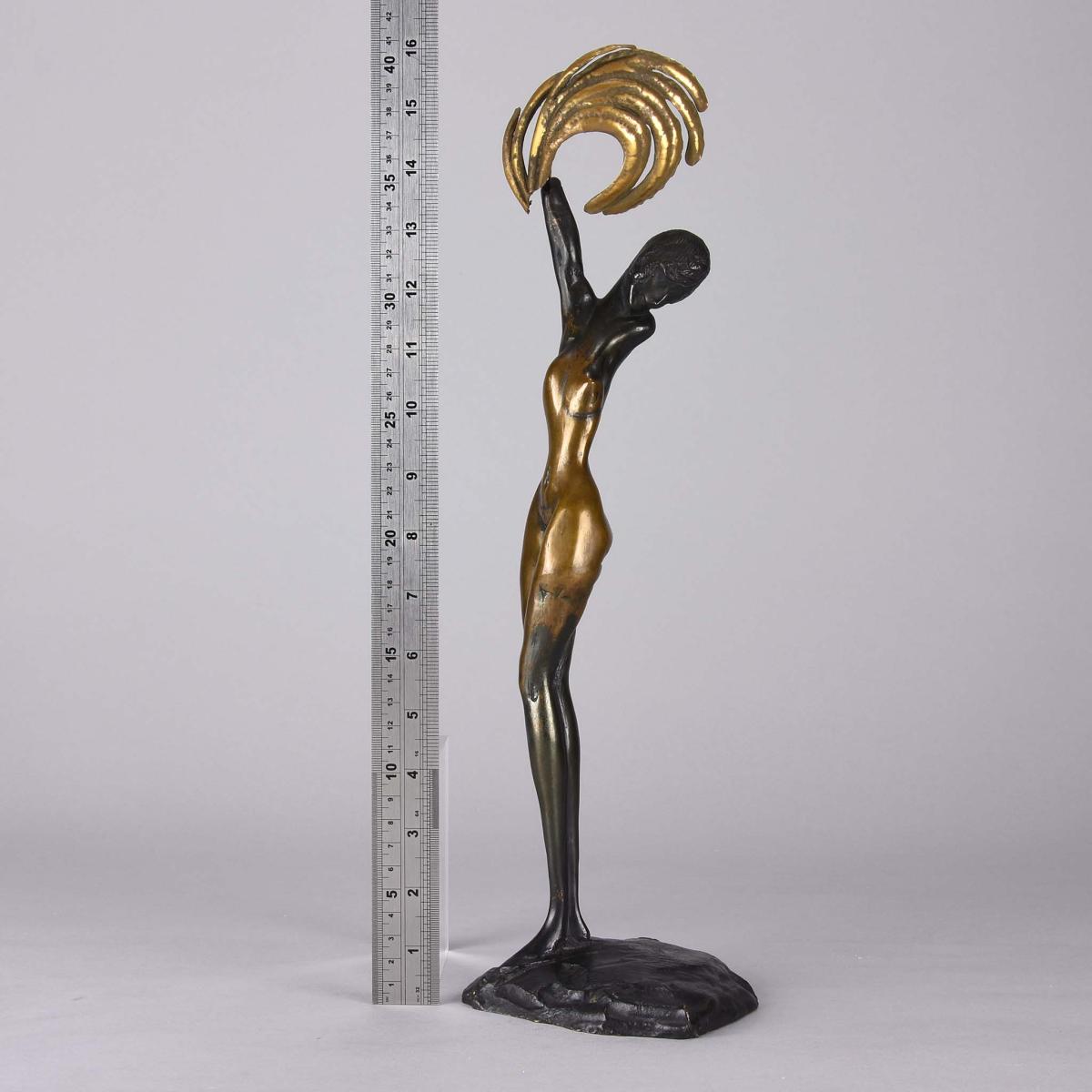 20th Century Gilt Bronze Entitled "Daphne" by Ernst Fuchs