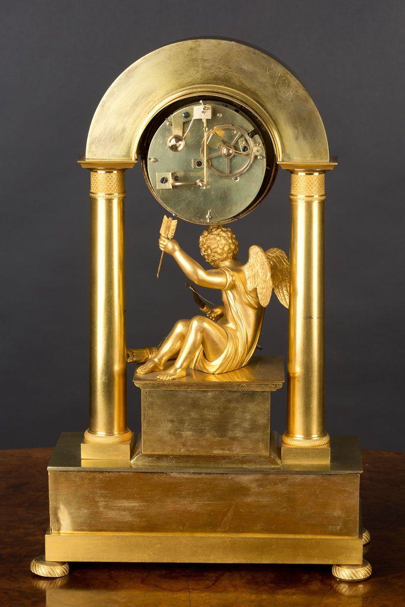 Charles X Ormolu Mantel Clock by Mongin, Paris
