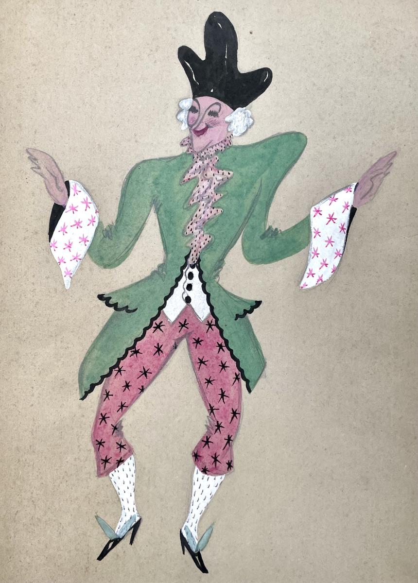John Dronsfield - Theatrical Costume Design for a Man in a Green Jacket