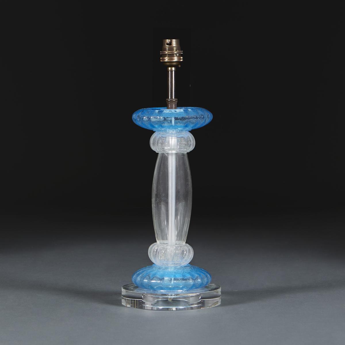 A Pulegoso Murano Glass Lamp