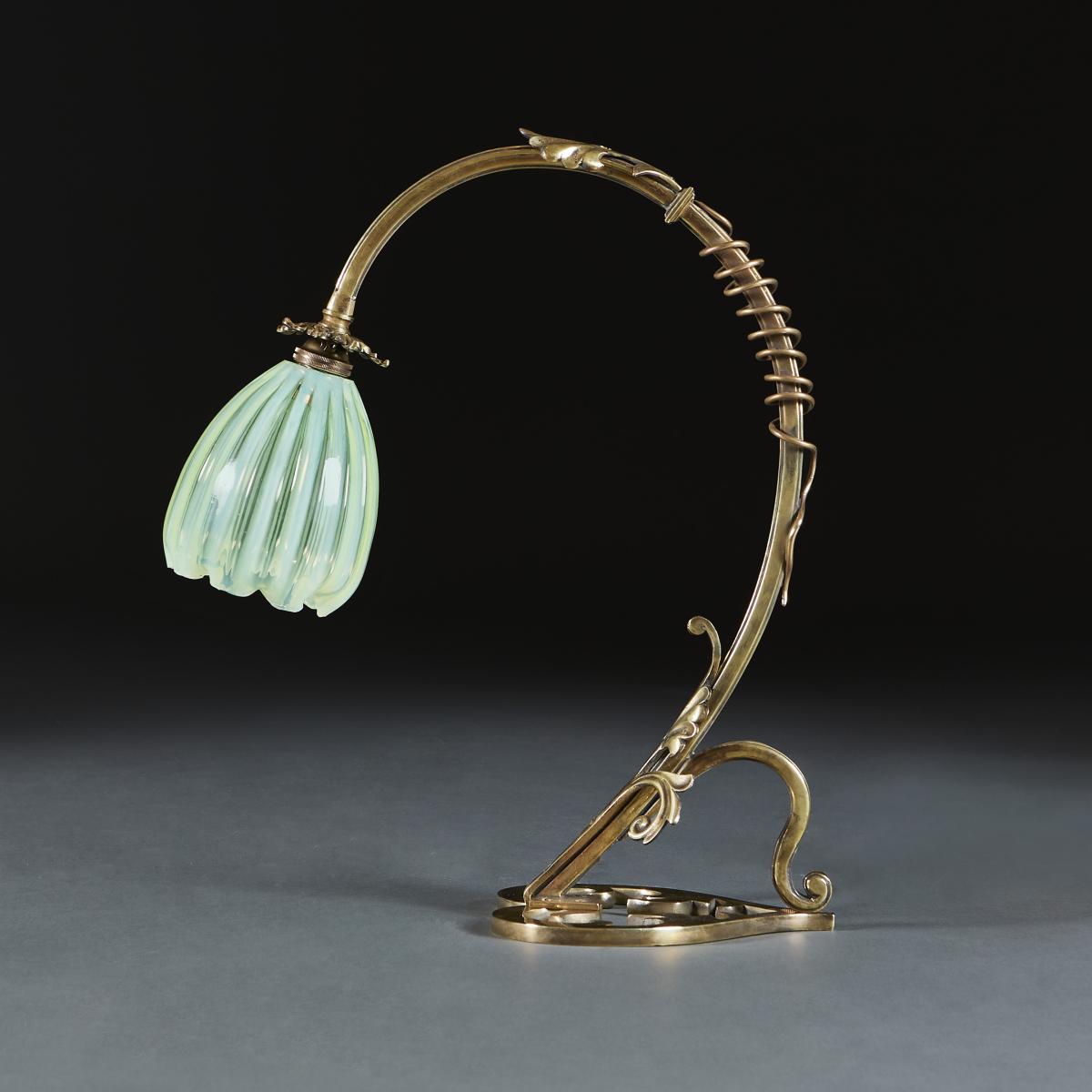 Unusual Brass Lamp By W.A.S Benson | BADA