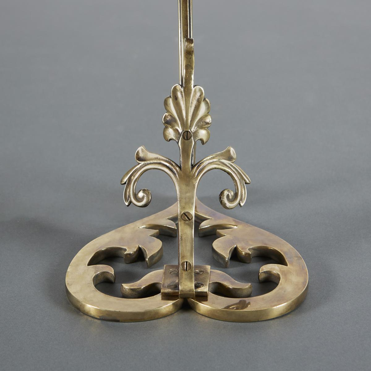 Unusual Brass Lamp By W.A.S Benson