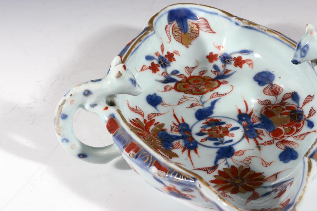Chinese Export Porcelain Kangxi Period Imari Sauce Boats