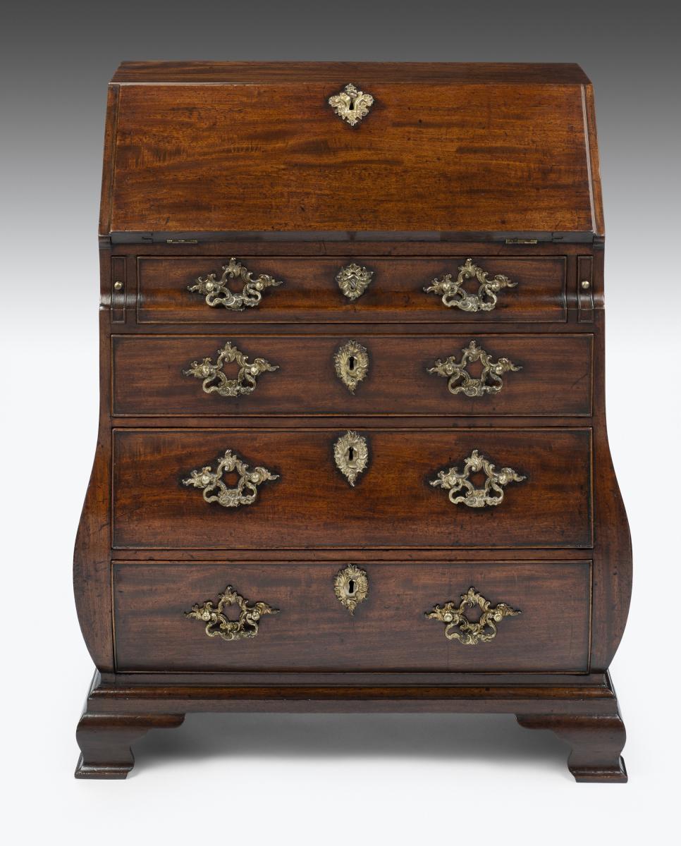 George II Mahogany Bureau, in the manner of Giles Grendey, ex Percival Griffiths Collection