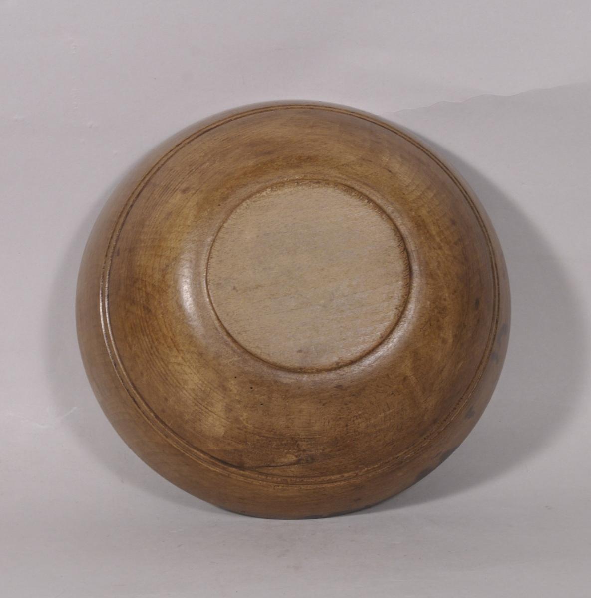 S/5579 Antique Treen 19th Century Sycamore Bowl