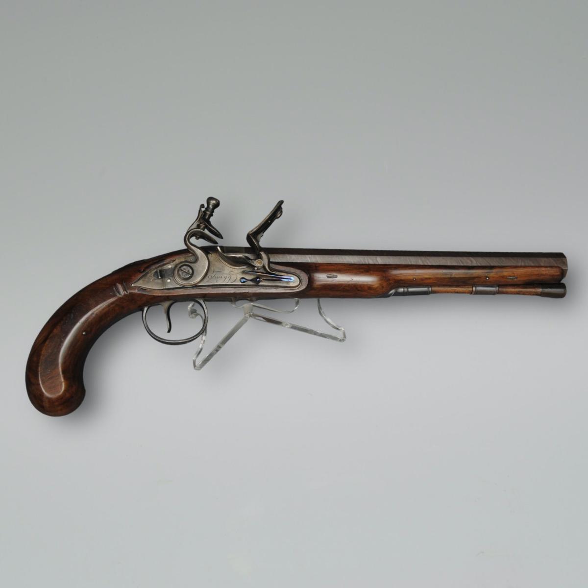 Cased Pair of Flintlock Pistols by Twigg