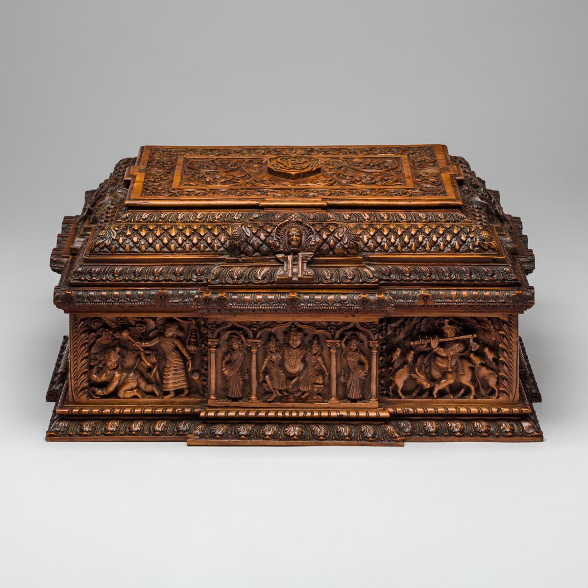 Carved South Indian Box