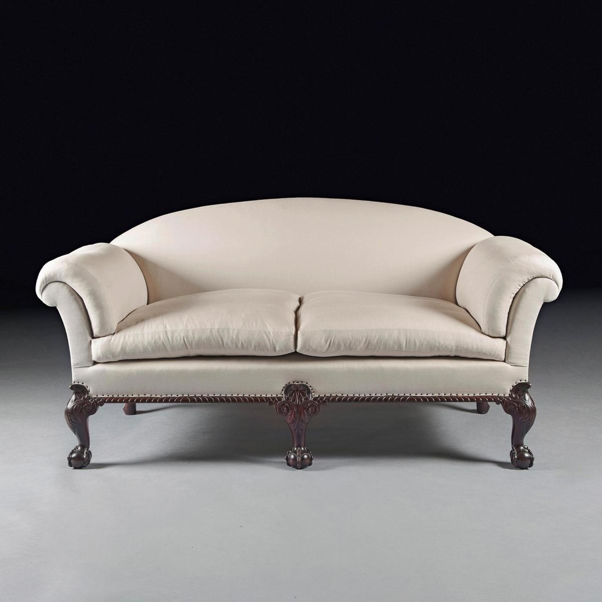 19th Century Ball and Claw Sofa After Howard and Sons