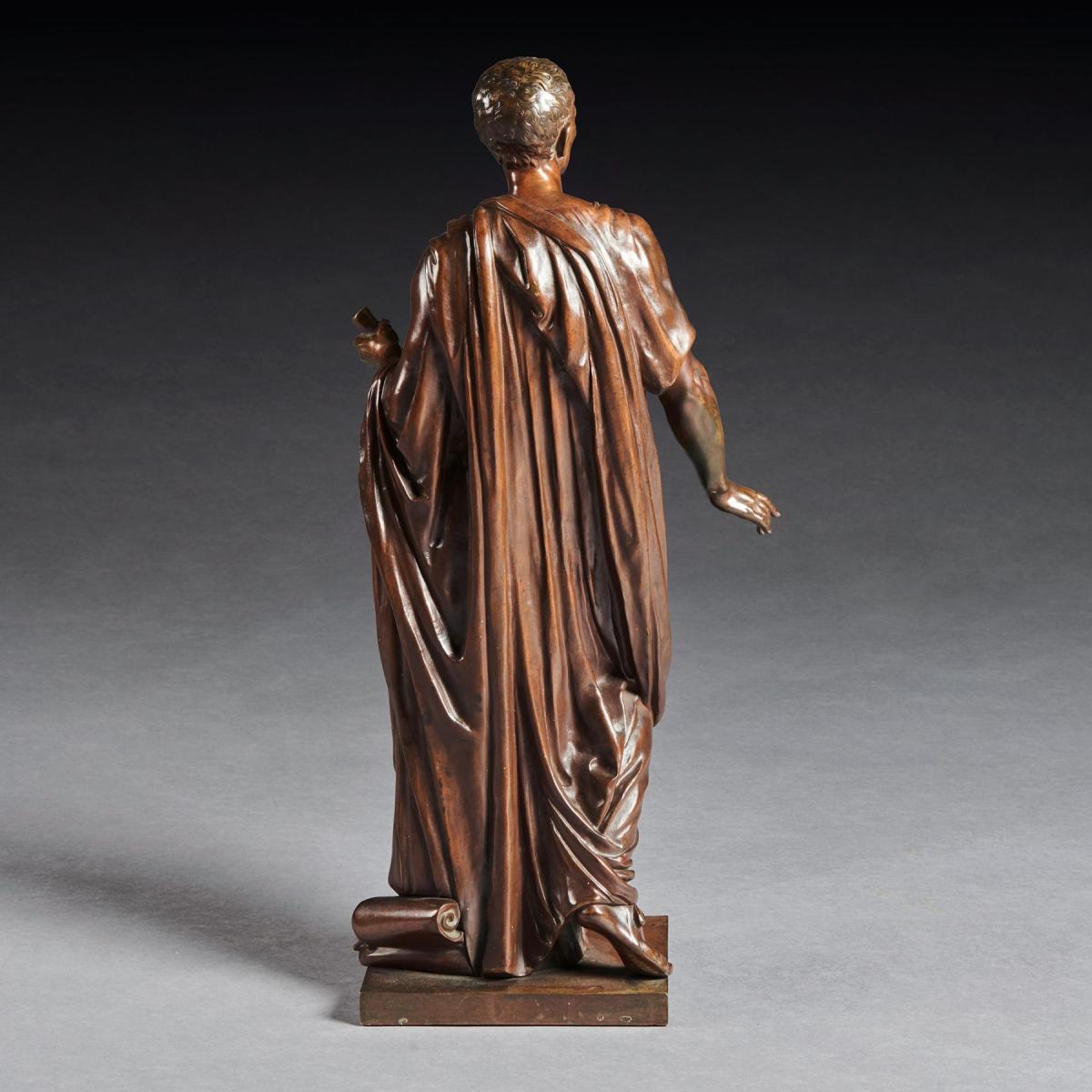 Bronze Figure of a Roman Orator Probably Julius Cesar by Mathurin Moreau