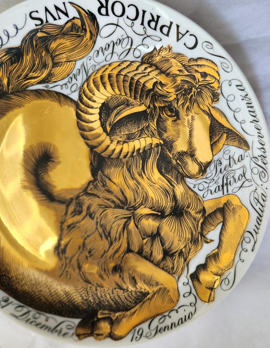 Piero Fornasetti Zodiac Porcelain Plate