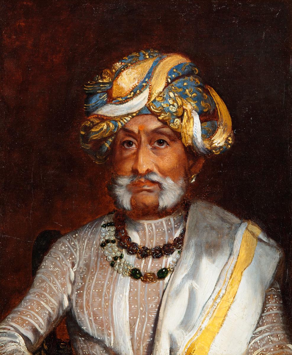 Portrait of Maharaja Mummadi Krishnaraja Wodeyar of Mysore