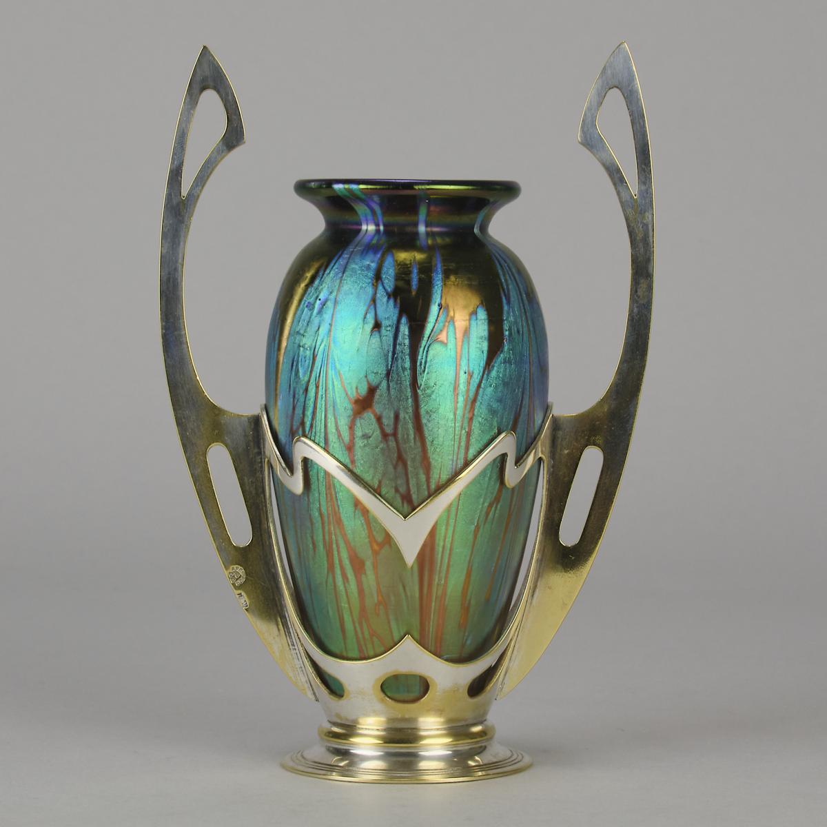 Early 20th Century Art Nouveau Vase entitled "Secessionist Vase" by Loetz Witwe