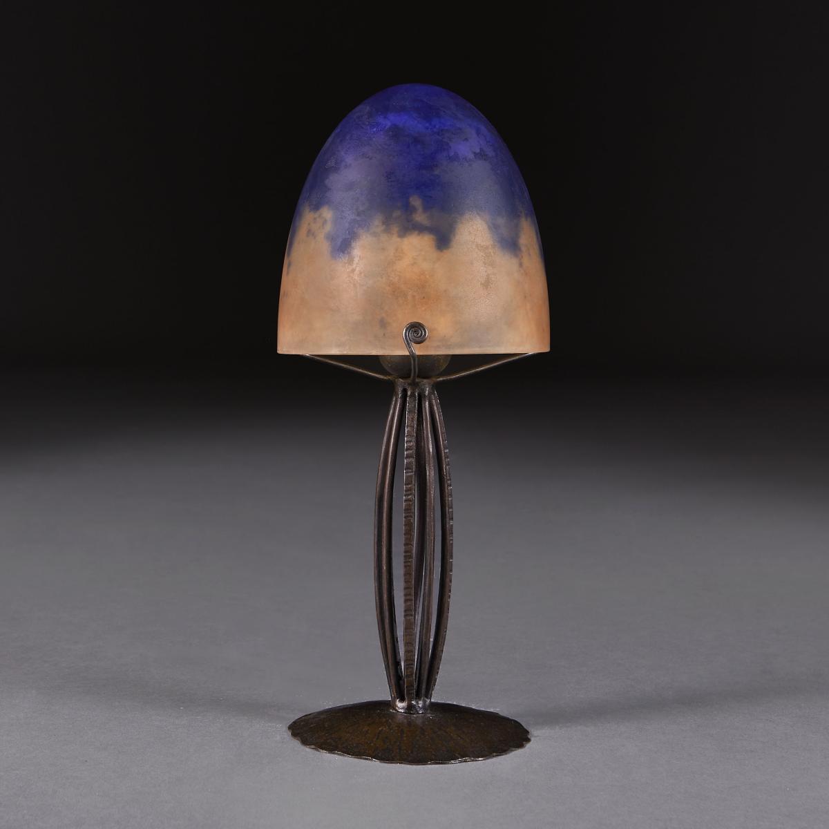 A Fine Art Nouveau Lamp by Daum
