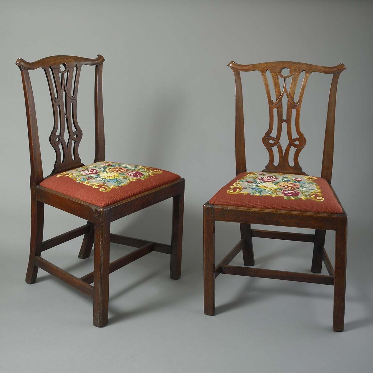 Pair of Mahogany Standard Chairs