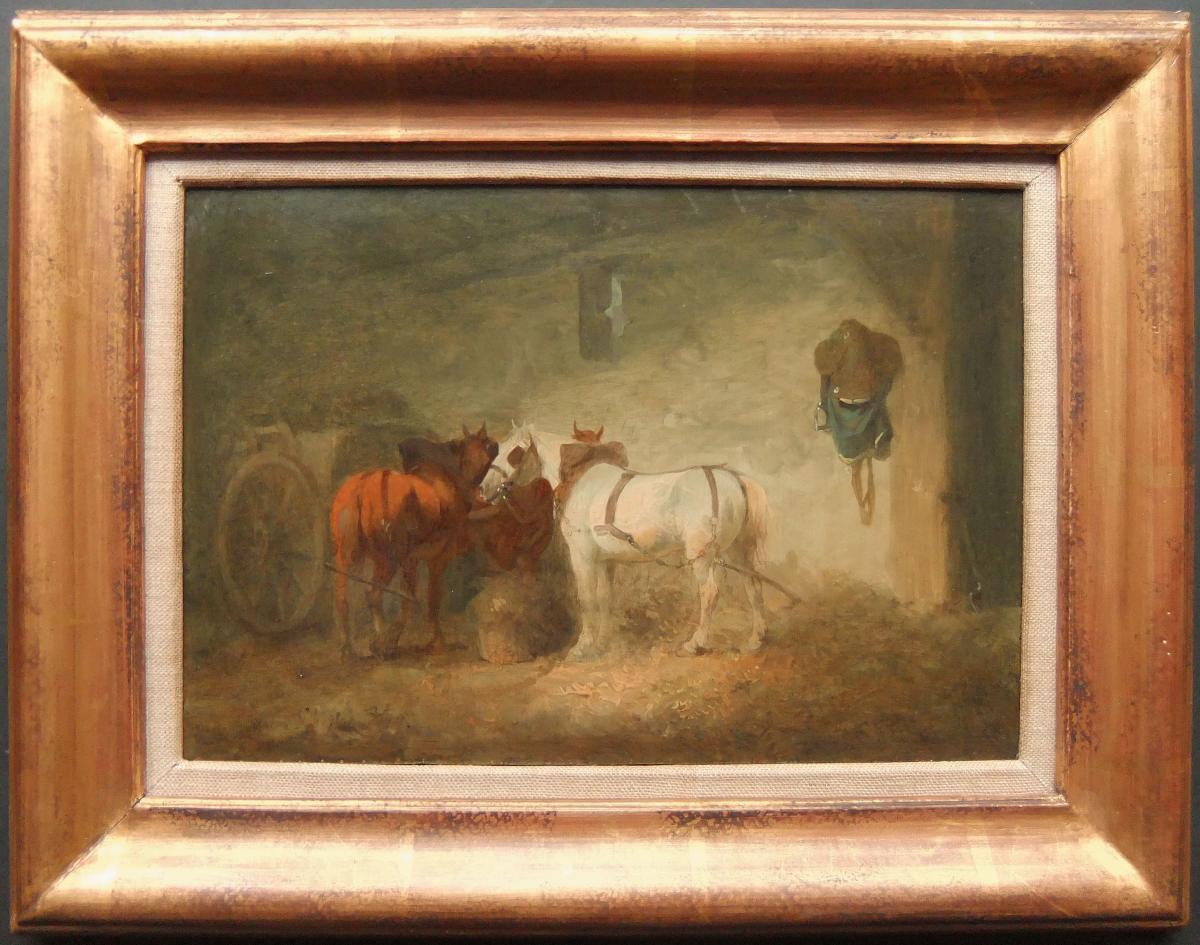 Julius Caesar Ibbetson oil painting Horses animal picture