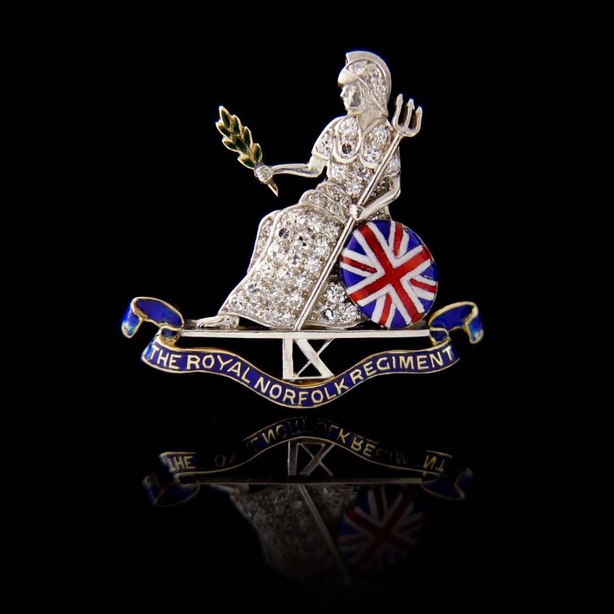Royal Norfolk Regiment Brooch