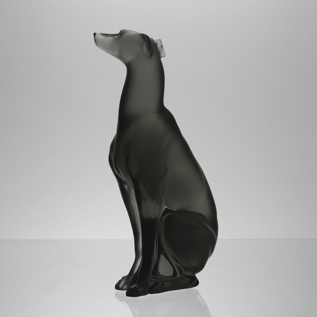 Limited Edition Crystal Glass Sculpture "Greyhound" by Lalique