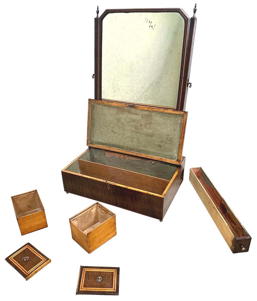 Rare 18th Century Harewood Dressing Table Mirror