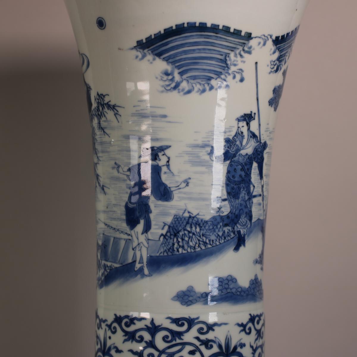 Further detail of decoration on neck of Transitional vase