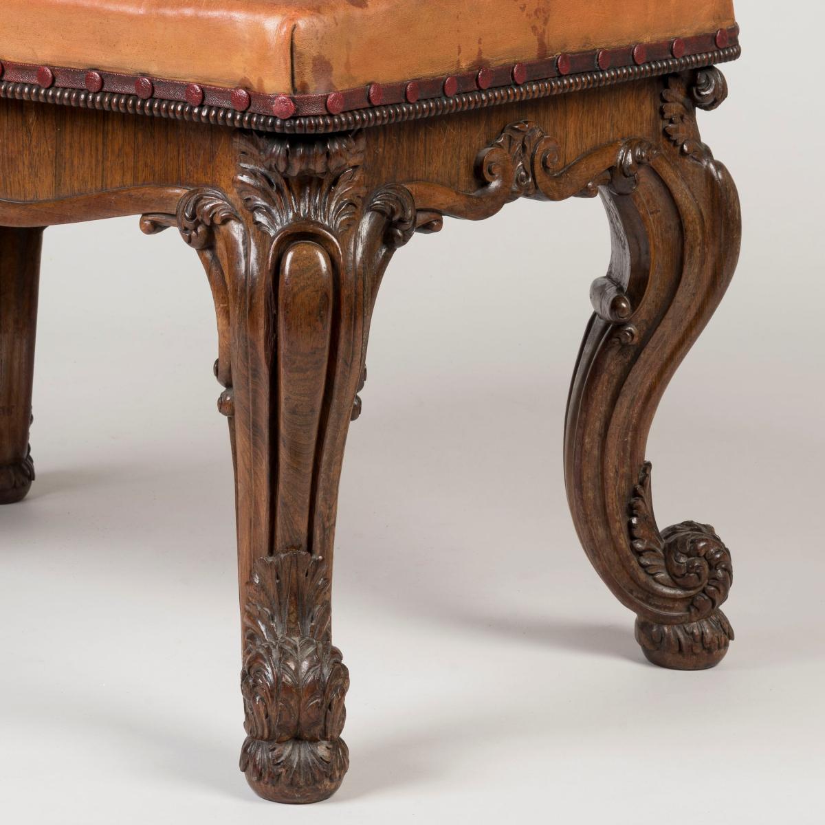 Three Rosewood Stools Firmly Attributed to Gillows