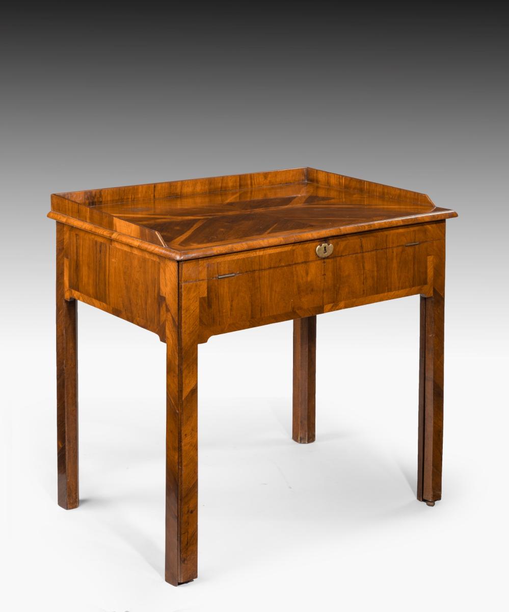 George II walnut drawing table